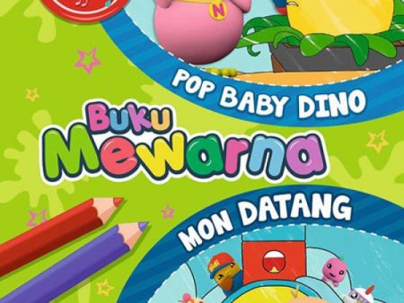 Buku Mewarna: Pop Baby Dino & Mon Datang Sale