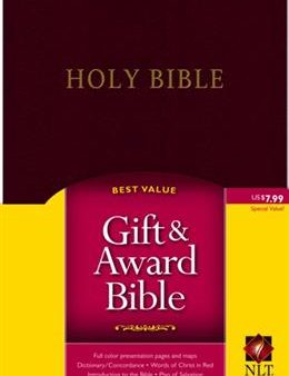 Holy Bible: New Living Translation, Burgundy Leather, Gift and Award Edition Discount