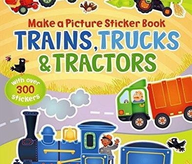 Make A Picture Sticker Book Trains, Trucks & Tractors Online Hot Sale